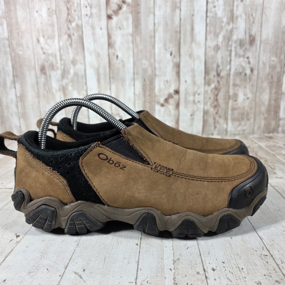 Oboz Sawtooth II Low Slip On Mens Brown Leather Hiking Shoes Size 8